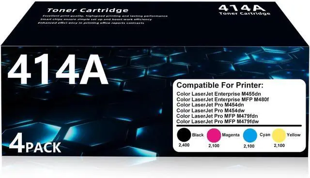 Main image of 414A Toner Cartridges Replacement for HP414A toner cartridge (4PK C/M/Y/K)