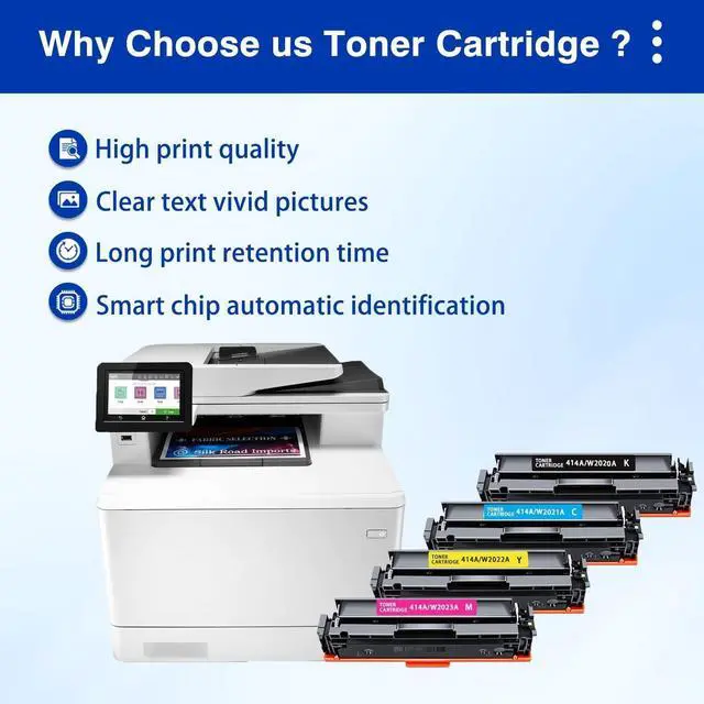 Alt view image 6 of 7 - 414A Toner Cartridges Replacement for HP414A toner cartridge (4PK C/M/Y/K)