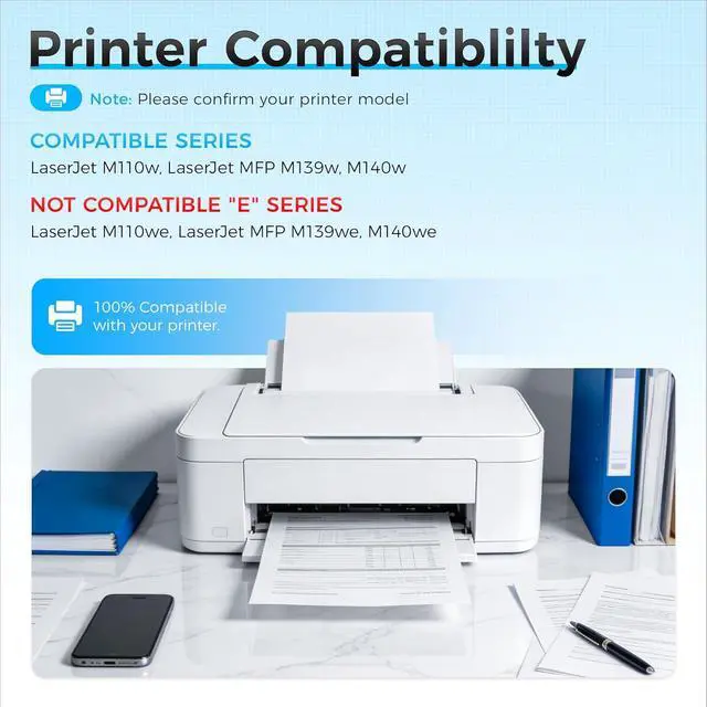Alt view image 2 of 7 - 141A Toner Cartridge Black 2-Pack with Chip High Yield Compatible Replacement for HP 141A 141X W1410A W1410X Toner Work with LaserJet MFP M140w M110w M140 M110 Laser Printer M139 M139we M140we M110we