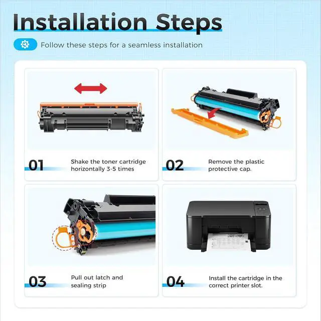 Alt view image 4 of 7 - 141A Toner Cartridge Black 2-Pack with Chip High Yield Compatible Replacement for HP 141A 141X W1410A W1410X Toner Work with LaserJet MFP M140w M110w M140 M110 Laser Printer M139 M139we M140we M110we