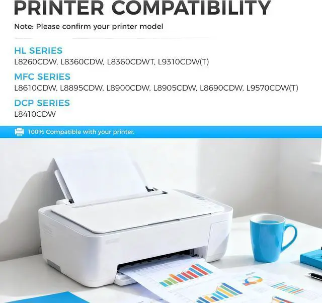 Alt view image 2 of 7 - DR431CL Drum Unit (NOT Toner) Replacement for Brother DR-431CL Imaging Drum Compatible for Brother MFC-L8900CDW MFC-L8690CDW HL-L8360CDW HL-L8260CDW MFC-L8610CDW L8905CDW L9570CDW HL-L8360CDWT Printer