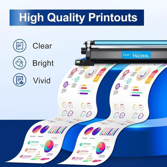 Alt view image 7 of 7 - TN229XL TN229 MFC-L3780CDW Toner Compatible for Brother TN229XL TN229 XL