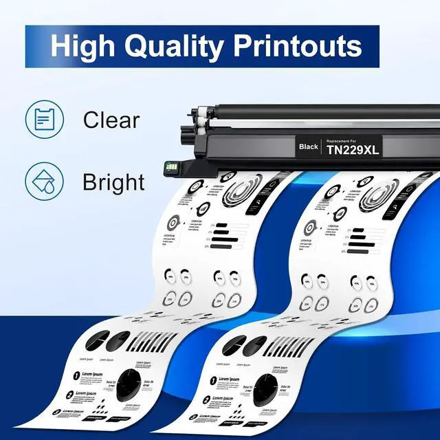 Alt view image 7 of 7 - TN229XL Black TN229XLBK MFC-L3780CDW Compatible for Brother TN229XL TN229