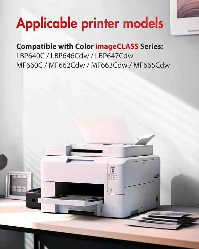 Alt view image 2 of 7 - 075 075H Compatible for Canon 075 075H Toner cartridges 4 Pack