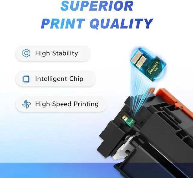 Alt view image 5 of 7 - 218A Toner Cartridges with Chip Compatible for HP 218A 218X 218 W2180A W2180X W2181A W2182A W2183A Replacement, for HP Color Pro MFP 3201dw, MFP 3301cdw 3301fdw 3301sdw, 4 Color Pack