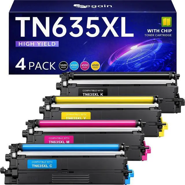Main image of TN635XL TN635 TN-635 Toner Cartridges Compatible for Brother TN635 TN635XL Toner for HL-L8430CDW HL-L8430CDWT HL-L8570CDW MFC-L8730CDW MFC-L8970CDW MFC-EX575 Printer Ink ( 4 Pack)