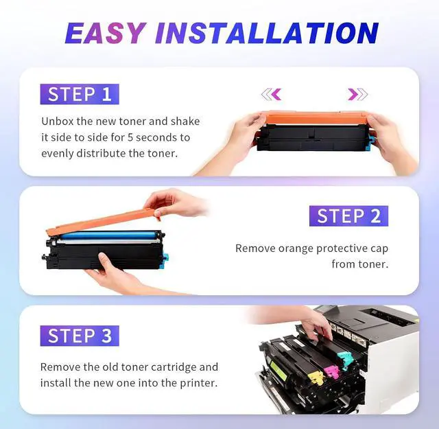 Alt view image 5 of 7 - TN635XL TN635 TN-635 Toner Cartridges Compatible for Brother TN635 TN635XL Toner for HL-L8430CDW HL-L8430CDWT HL-L8570CDW MFC-L8730CDW MFC-L8970CDW MFC-EX575 Printer Ink ( 4 Pack)