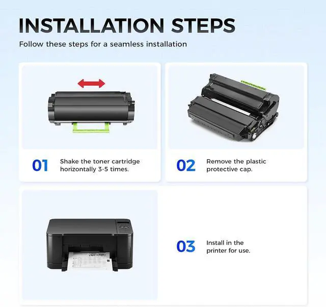 Alt view image 4 of 7 - B410 B415 Black High Capacity Toner Cartridge with Chip Replacement for Xerox 006R04725 006R04726 Toner Compatible for Xerox B410 Versalink B415 B415DN Multfunction Printer Laser All-in-One Ink 1-Pack