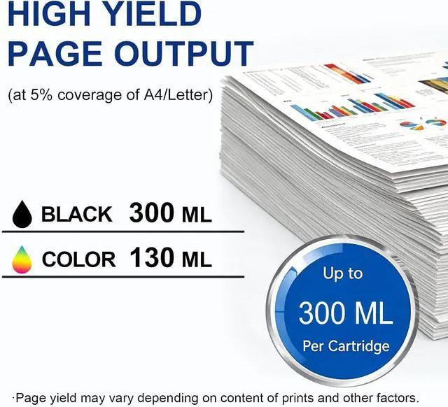 Alt view image 3 of 6 - 728 Ink Cartridges Compatible with HP DesignJet T830 MFP T730 Large Format Printers for F9J68A F9K17A F9K16A F9K15A, 4-Pack 1x300ml Matte Black,3x130ml Cyan/Magenta/Yellow