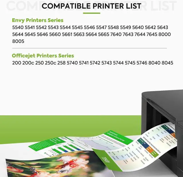 Alt view image 2 of 7 - 62XL Ink Cartridges Black and Color Replacement for HP 62XL Combo Pack