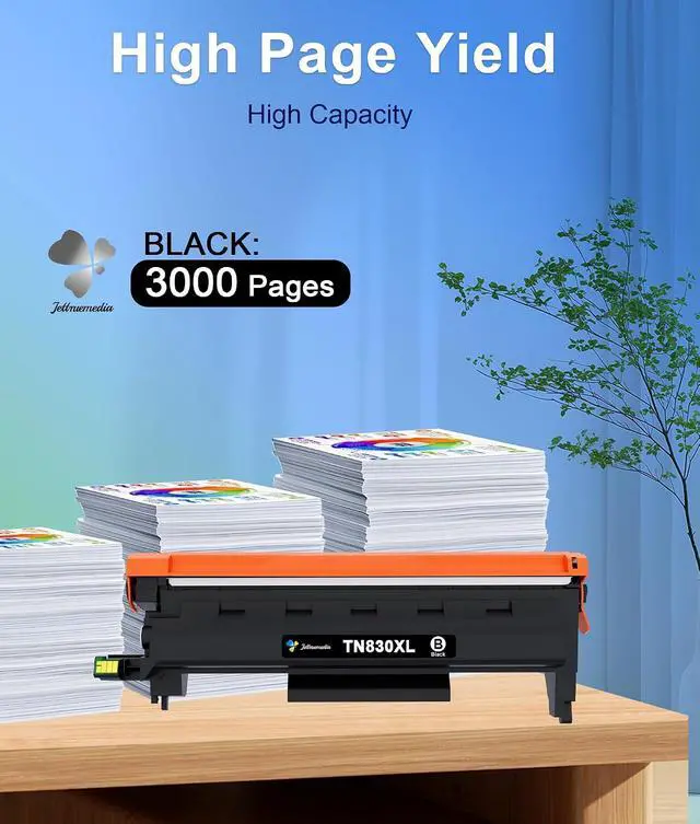 Alt view image 3 of 7 - TN830XL Black Toner Cartridge Compatible for Brother TN830 TN-830XL 830 TN830XL Toner Black for Brother Printer DCP-L2640DW HL-L2460DW HL-l2405W MFC-L2820DW HL-L2400D HL-L2480DW Printer (4 Pack)