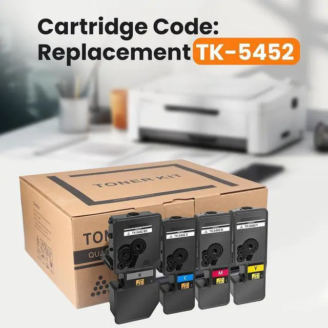Alt view image 6 of 7 - ANNGELAS TK5452 TK-5452 Black Toner Cartridge,4,600 Pages High Yield,with Upgraded Chip,Compatible with Kyocera ECOSYS PA2600cx PA2600cwx MA2600cfx MA2600cwfx Printer(2-Pack,1T02R70US0)