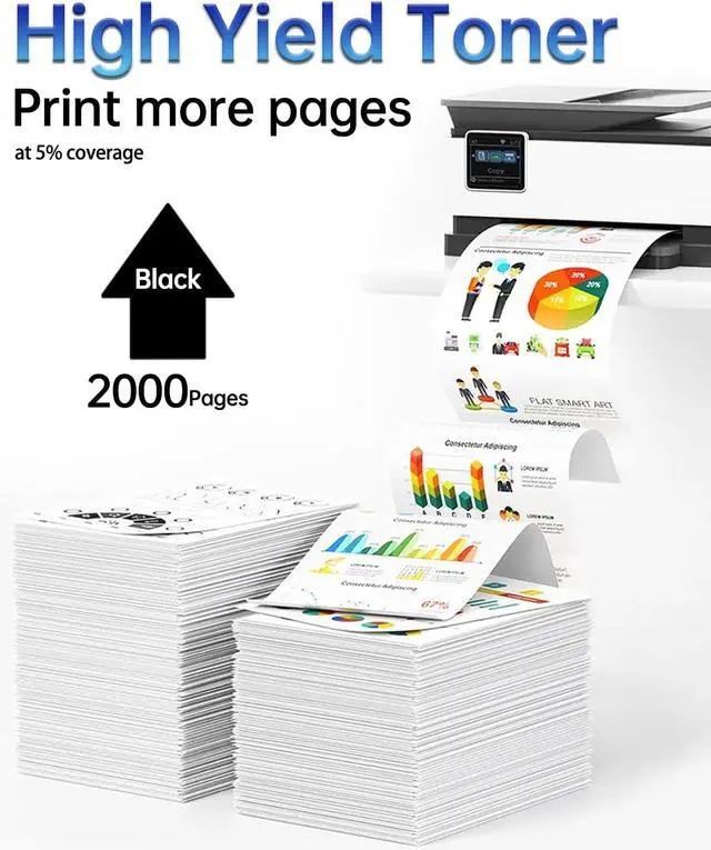 Alt view image 3 of 7 - C3210/C3224 Black Toner Cartridge Compatible with Lexmark C3224dw C3326dw C3426dw MC3224adwe MC3326adwe MC3426adw MC3426i MC3224i Color Printer with chip
