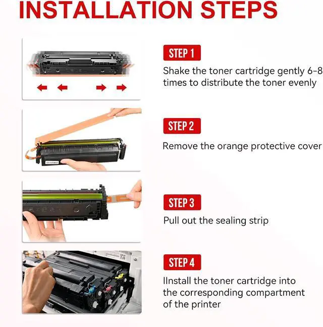 Alt view image 6 of 6 - 075 Toner Cartridge Set Compatible for Canon 075 075H MF663Cdw MF665Cdw