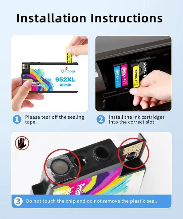 Alt view image 4 of 7 - Q-Image 952XL High Yield Ink Cartridge Replacement for OfficeJet Pro 7740
