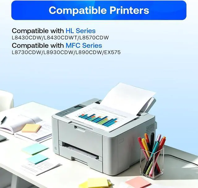 Alt view image 2 of 6 - TN635XL Toner Cartridge Compatible for Brother TN635 TN635XXL for MFC-L8930CDW HL-L8430CDW MFC-L8730CDW HL-L8570CDW MFC-L8970CDW Printer (4 Pack)