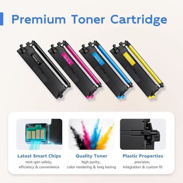 Alt view image 6 of 7 - MEGAIN TN635XL TN 635XL TN-635XL TN635 Toner Cartridge Replacement for MFC-L8930CDW HL-L8430CDW MFC-L8730CDW MFC-L8970CDW HL-L8430CDWT MFC-EX575 HL-L8570CDW Printer (with chip, 4 Pack)