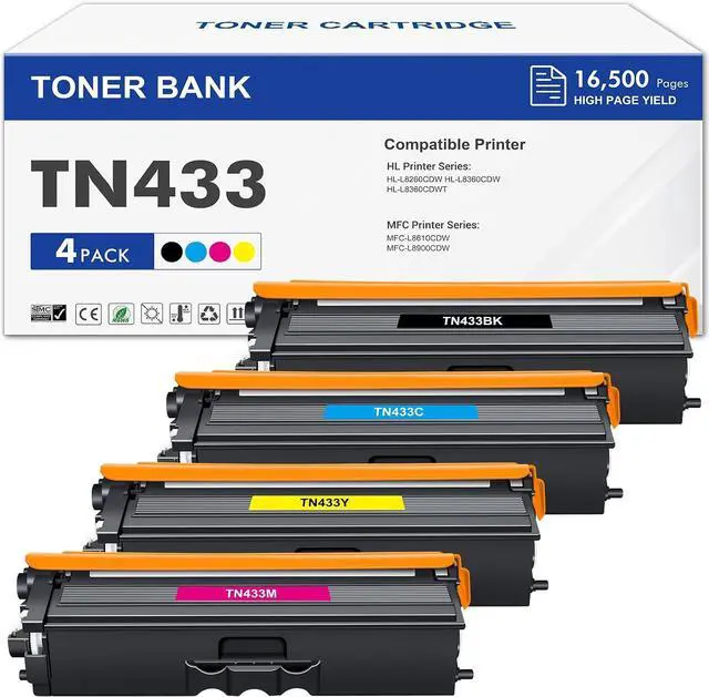 Main image of TN433 Toner Cartridge Set TN-433 MFC-L8900CDW TN 433 TN431 TN-431 TN 431