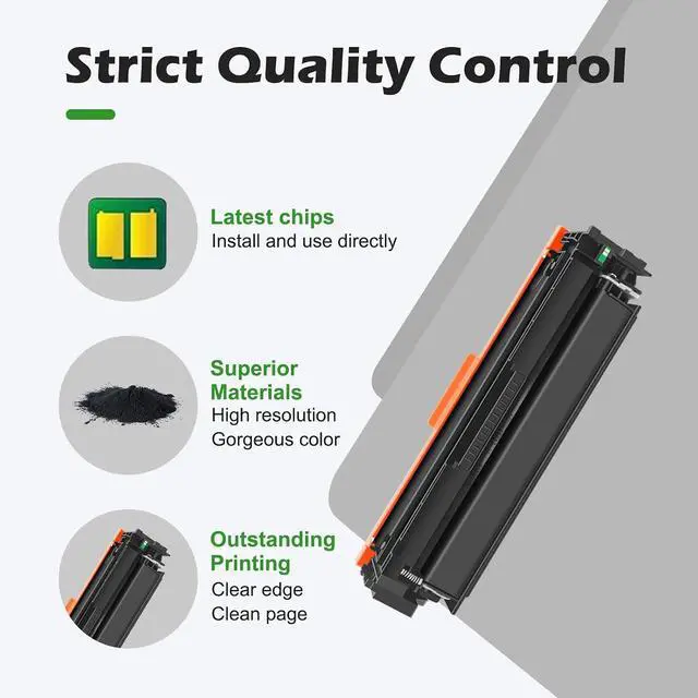 Alt view image 4 of 5 - 410X Toner Cartridge Replacement for HP 410X Toner cartridges 410A CF410X CF411X CF412X CF413X to Use with Color LaserJet Pro M452dn M452dw M452nw; MFP M377dw M477fdn M477fdw M477fnw (BK 1 Pack)