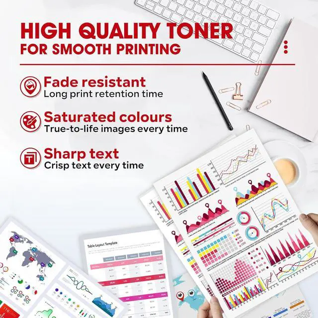 Alt view image 4 of 6 - 054 Toner Cartridge Set Compatible CRG054 Replacement for Canon 054 CRG-054 Color ImageCLASS MF644Cdw MF642Cdw MF641Cdw LBP622Cdw LBP623Cdw MF641Cdw Printer Ink (4 Pack,Black Cyan Magenta Yellow)