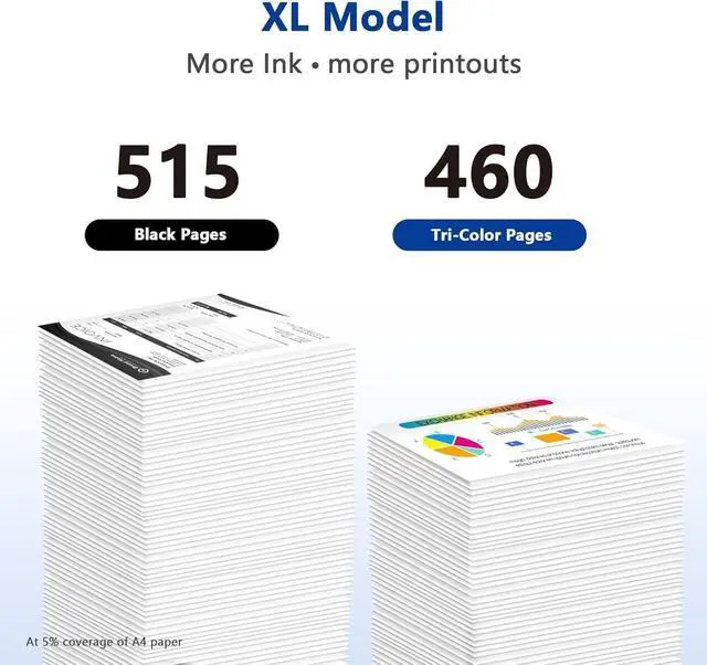 Alt view image 3 of 6 - TECKKIN 245 Black Ink Cartridge 2 Pack Compatible Replacement for 245 Black Ink PG-245 Standard Capacity