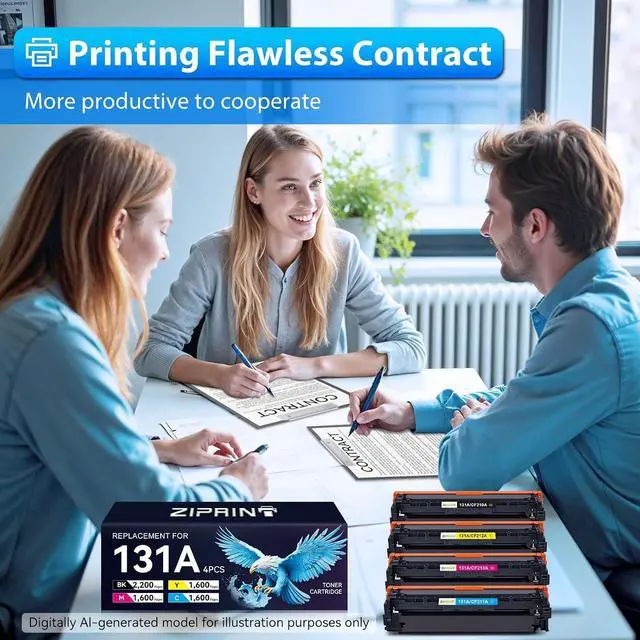 Alt view image 2 of 6 - 131A CF213A Toner Cartridge Compatible with hp pro 200 color M276nw M251nw