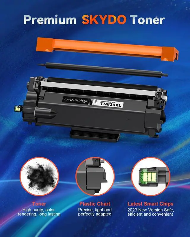 Alt view image 4 of 7 - Skydo TN830XL TN830 High Yield Toner Replacement for Brother, 4 Pack