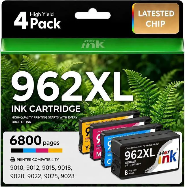 Main image of 962XL Ink Cartridges Combo Pack Replacement for HP 962 Ink Cartridges
