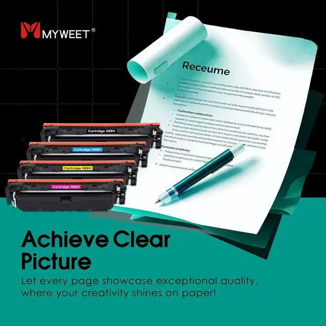 Alt view image 5 of 7 - 069H High Yield Toner Cartridge 4PK Replacement for Canon 069H 069 Toner