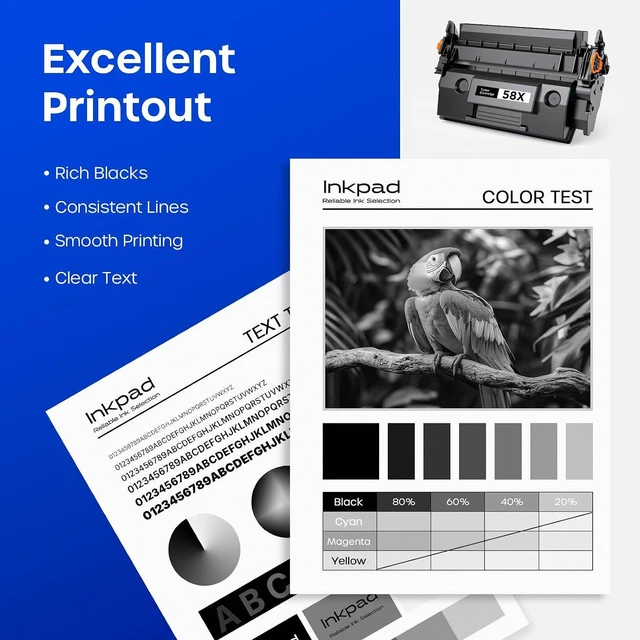 Alt view image 6 of 7 - 58X CF258X Toner Cartridge Black with Chip Replacement for HP 58X 58A