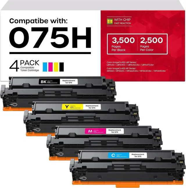 Main image of 075H Toner Cartridge Compatible with Canon MF662Cdw MF665Cdw LBP646Cdw