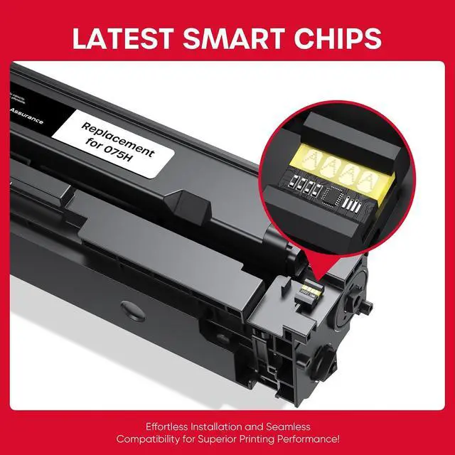 Alt view image 5 of 7 - 075H Toner Cartridge Compatible with Canon MF662Cdw MF665Cdw LBP646Cdw