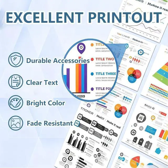 Alt view image 4 of 7 - 20N10 Toner Cartridges CS331 CX331 Standard capacity (with Chip) Replacement for 20N10K0 20N10C0 20N10M0 20N10Y0 Compatible with Lexmark CS331dw CS431dw CX331adwe CX431adw Printer(BCMY, 4-Pack)