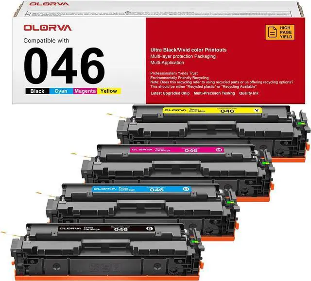 Main image of 046 Toner Cartridge 4 Pack Toner Replacement for Canon 046 046H Mf733Cdw