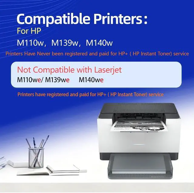 Alt view image 2 of 7 - 141A Black Toner Cartridge Replacement for HP 141A W1410A Compatible for HP LaserJet pro M110w MFP M139w M140w 2-Pack