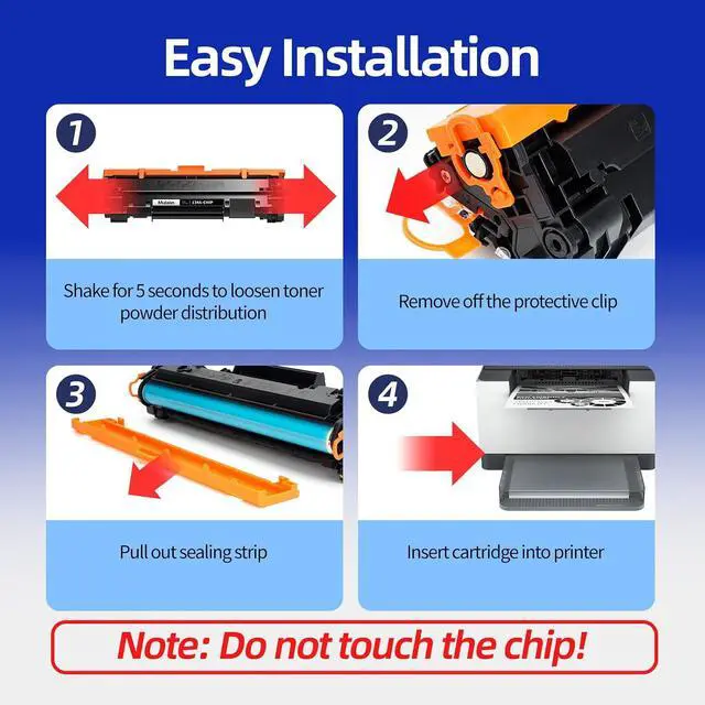 Alt view image 4 of 7 - 141A Black Toner Cartridge Replacement for HP 141A W1410A Compatible for HP LaserJet pro M110w MFP M139w M140w 2-Pack