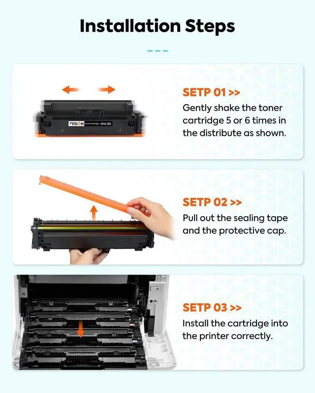 Alt view image 5 of 6 - 414A Toner Cartridges 4 Pack Set Compatible for HP Color Pro MFP M479fdw