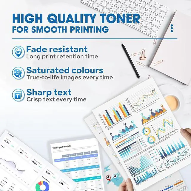 Alt view image 4 of 6 - 410A Toner Cartridge Replacement for HP 410A CF410A to Ues with M477fnw 4PK