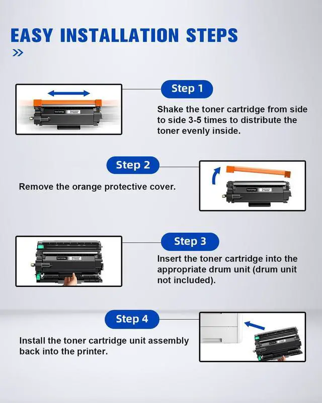 Alt view image 6 of 7 - TN830XL TN830 830XL Toner Cartridge Replacement for Brother TN830 XL/V/R