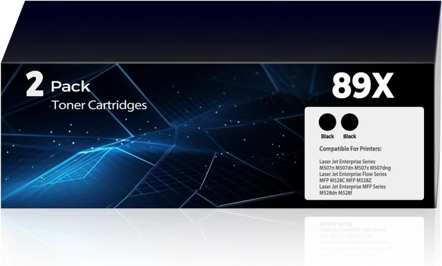 Main image of 89X 89A Toner Cartridge Black Laser Jet Enterprise M507 MFP M528 Compatible for HP 89X CF289X Toner Cartridges Replacement Laser Jet Enterprise M507n M507dn M507x MFP M528dn Printer(2 Black)