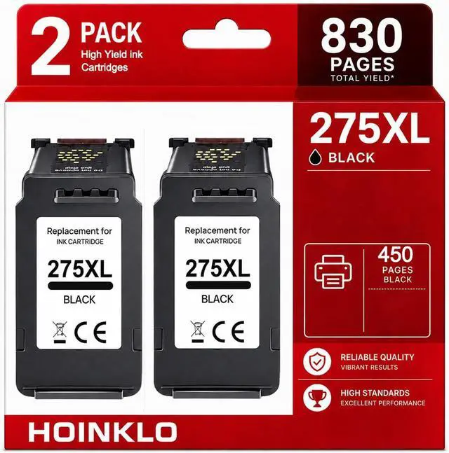 Main image of 275XL Black Ink Cartridges Replacement for Canon PG-275 Black Ink Cartridge