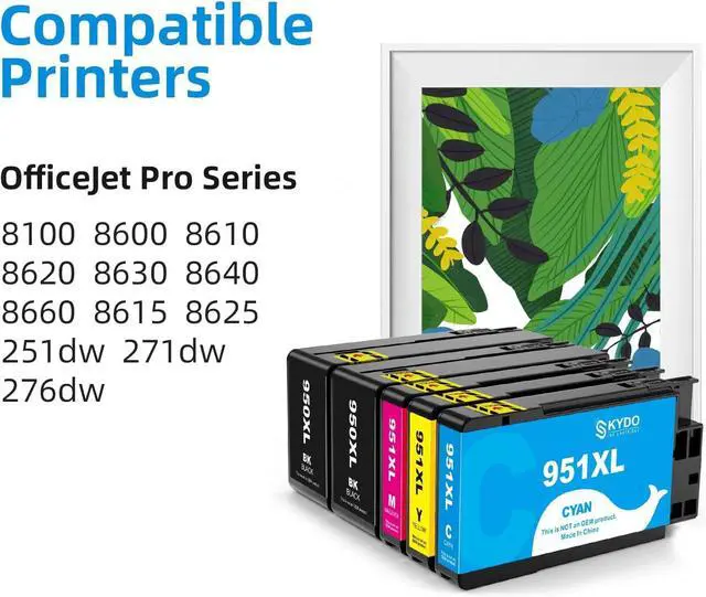 Alt view image 2 of 5 - Skydo 950XL 951XL Ink Cartridges High Yield Ink Compatible for 950 951