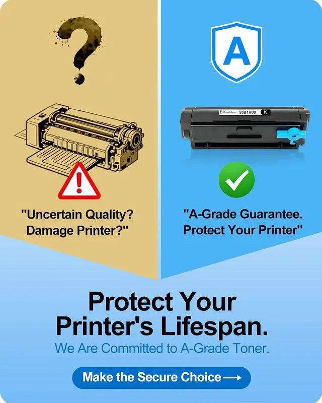 Alt view image 2 of 7 - MasaiMara 55B1H00 High Capacity Compatible Black Toner Cartridge Replacement for Lexmark MS331dn MS431dn MS431dw MX331adn MX431adn MX431adw MX432adwe MS331 MS431 MX331 MX431 MX432 Printers (1-Pack)