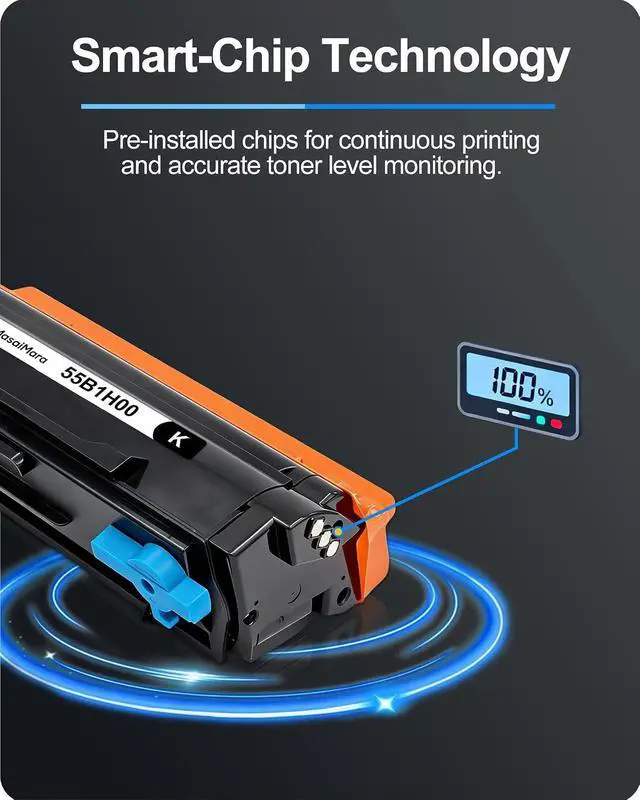 Alt view image 7 of 7 - MasaiMara 55B1H00 High Capacity Compatible Black Toner Cartridge Replacement for Lexmark MS331dn MS431dn MS431dw MX331adn MX431adn MX431adw MX432adwe MS331 MS431 MX331 MX431 MX432 Printers (1-Pack)