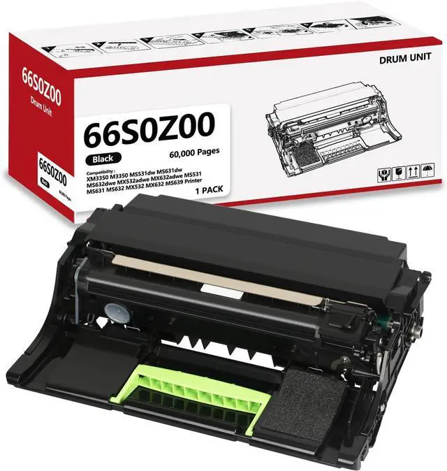 Main image of 66S0Z00 Imaging Drum Unit High Yield Compatible with M3350 XM3350 MS531dw