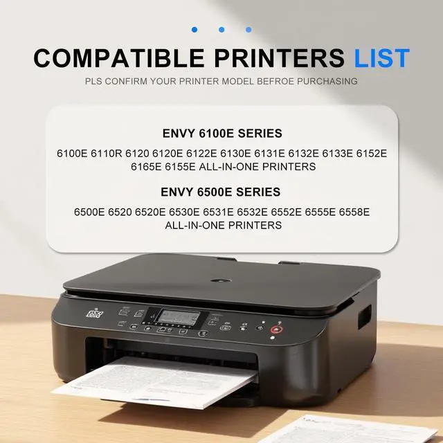 Alt view image 2 of 7 - 68XL Ink Cartridge Black & Color High Yield Replacement for HP 68xl Ink cartridges for Envy 6152e,6155e,6552e,6555e,6558e Printer (1 Black and 1 Color)