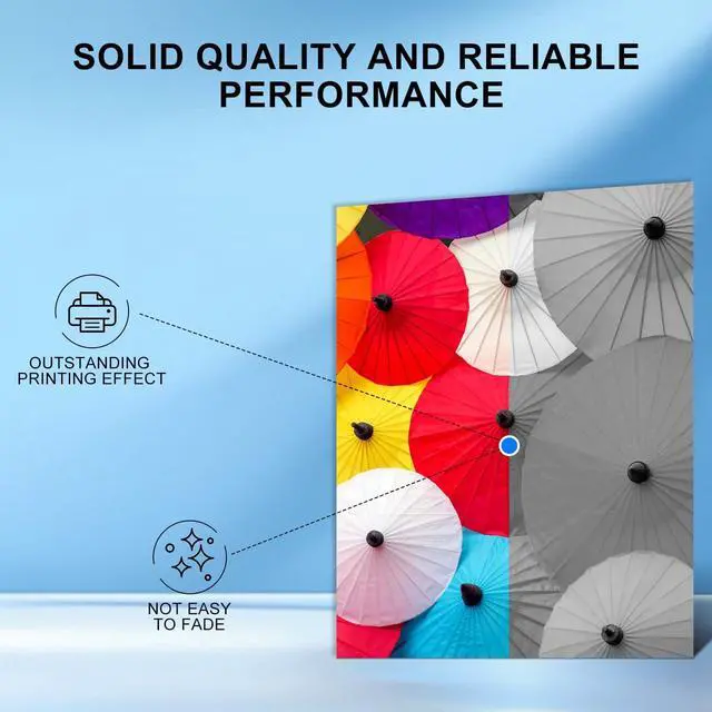 Alt view image 5 of 7 - 68XL Ink Cartridge Black & Color High Yield Replacement for HP 68xl Ink cartridges for Envy 6152e,6155e,6552e,6555e,6558e Printer (1 Black and 1 Color)