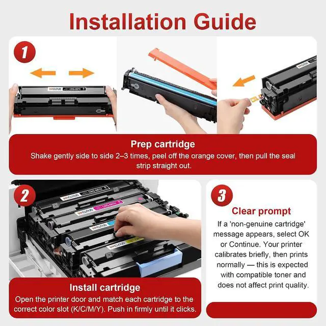 Alt view image 5 of 7 - 067h Replacement for Canon 067h Black Toner Cartridge MF656Cdw MF653Cdw