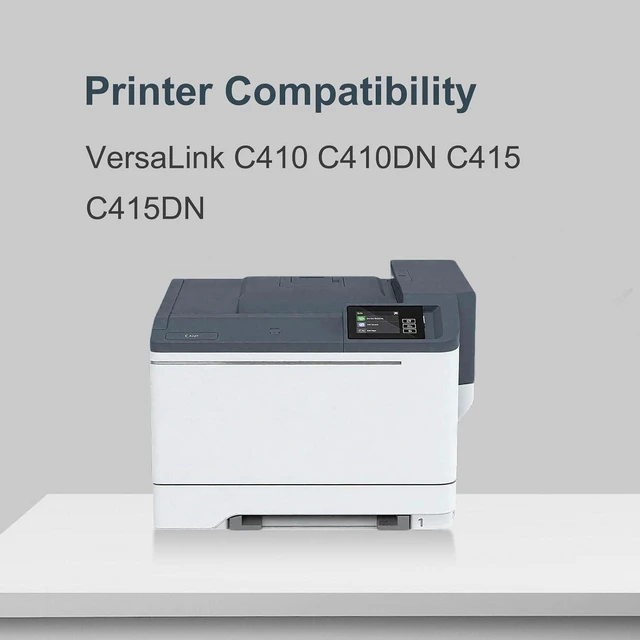 Alt view image 2 of 7 - C410 C415 Toner Cartridges Replacement for Xerox 006R04677 Toner Cartridges 1 Pack High Yield Work for C410 C410DN VersaLink C415 C415DN Printers(1-Black)