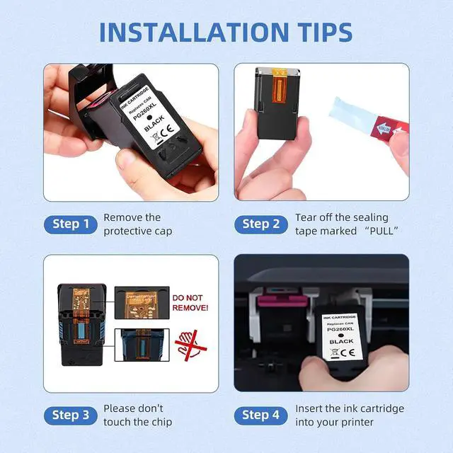 Alt view image 5 of 7 - BKBKC PG-260 XL Remanufactured Ink Cartridges Replacement for Canon 260XL PG 260 XL Black Ink Cartridge High Yield Work with TS5320 TR7020 TS6420 TS5300 TS6400 TS6420a TR7022 TR7020a (2 Black)